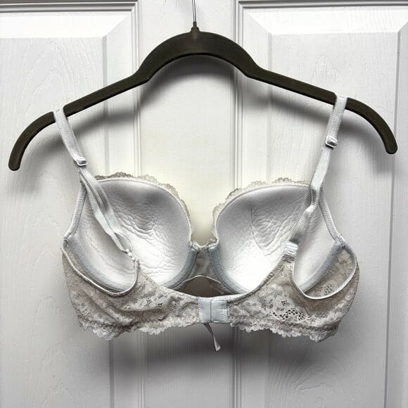 Victoria’s Secret Off White Dream Angels Underwire Bra, Lace Demi, Lace Size 34C - Picture 2 of 5